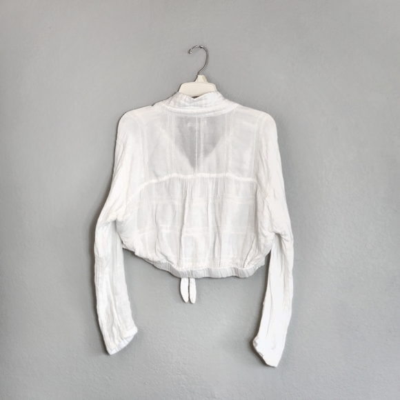 Billabong Sunset Sessions Chenille Tie Knot Front Button Top, Sz Medium - Picture 6 of 7